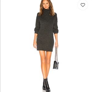 Lovers and Friends Helena Oversized Sweater Dress in Charcoal Size Small